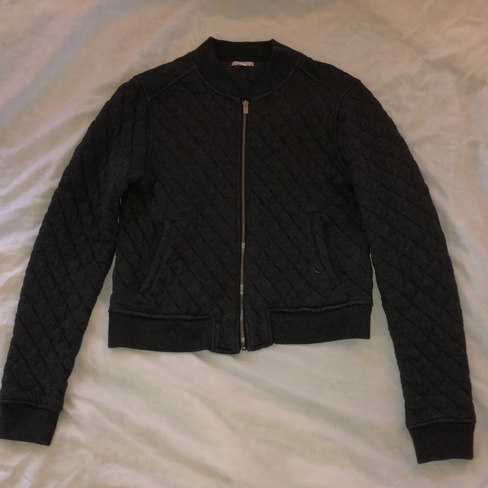 Gap Quilted Zip Up Bomber